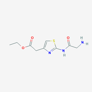 2-[[2-Aminoacetyl]amino]-4-thiazoleacetic acid, ethyl ester