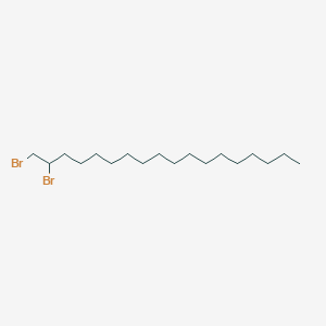 molecular formula C18H36Br2 B8506473 1,2-Dibromooctadecane 