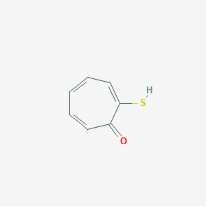 molecular formula C7H6OS B8506491 2-Sulfanylcyclohepta-2,4,6-trien-1-one CAS No. 1073-38-7