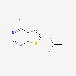 molecular formula C10H11ClN2S B8506510 4-Chloro-6-isobutylthieno[2,3-d]pyrimidine 