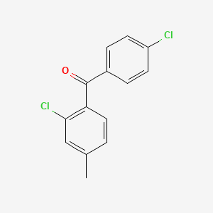 molecular formula C14H10Cl2O B8506528 4-(4-Chlorobenzoyl)-3-chlorotoluene 