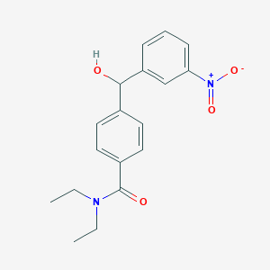 molecular formula C18H20N2O4 B8506547 4-[hydroxy(3-nitrophenyl)methyl]-N,N-diethylbenzamide 