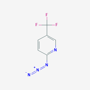 molecular formula C6H3F3N4 B8506553 2-Azido-5-(trifluoromethyl)pyridine 