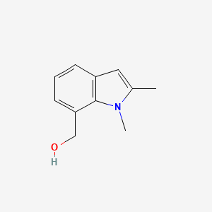 molecular formula C11H13NO B8506563 (1,2-Dimethyl-1H-indol-7-yl)-methanol 