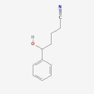molecular formula C11H13NO B8506600 5-Hydroxy-5-phenylvaleronitrile 