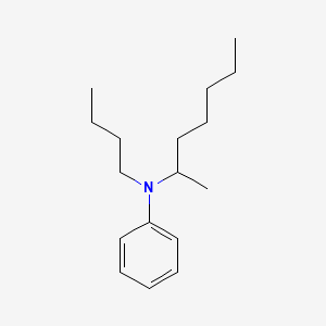 molecular formula C17H29N B8506616 N-Butyl-N-(heptan-2-YL)aniline CAS No. 157363-54-7