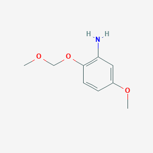 molecular formula C9H13NO3 B8506642 5-Methoxy-2-methoxymethoxyaniline 