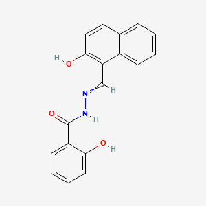 molecular formula C18H14N2O3 B8506671 Salicylic (2-hydroxy-1-naphthylmethylene) hydrazide 