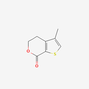 molecular formula C8H8O2S B8506690 3-Methyl-4,5-dihydro-thieno[2,3-c]pyran-7-one 