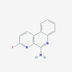 molecular formula C12H8FN3 B8506709 3-Fluorobenzo[f][1,7]naphthyridin-5-amine 