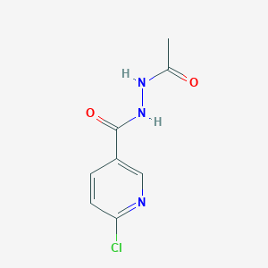 molecular formula C8H8ClN3O2 B8506751 N'-Acetyl-6-chloronicotinohydrazide 