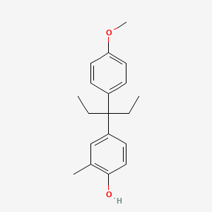 4-[3-(4-Methoxyphenyl)pentan-3-yl]-2-methylphenol