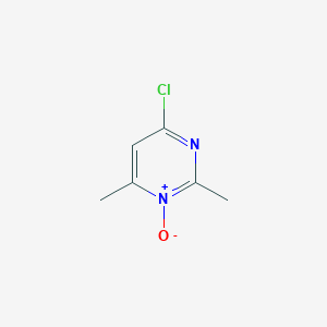 molecular formula C6H7ClN2O B8506767 4-Chloro-2,6-dimethylpyrimidine 1-oxide 