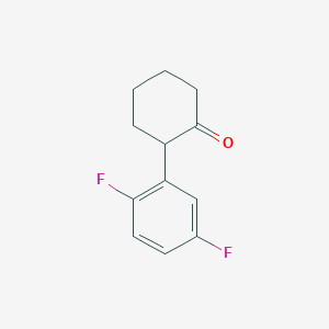 molecular formula C12H12F2O B8506778 2-(2,5-Difluoro-phenyl)-cyclohexanone 