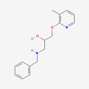 molecular formula C16H20N2O2 B8506787 1-(Benzylamino)-3-[(3-methylpyridin-2-yl)oxy]propan-2-ol CAS No. 54127-60-5
