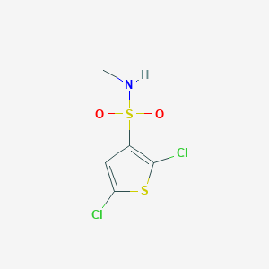 molecular formula C5H5Cl2NO2S2 B8506793 2,5-Dichloro-N-methyl-3-thiophenesulfonamide CAS No. 56946-84-0