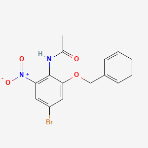 molecular formula C15H13BrN2O4 B8506825 N-(2-(benzyloxy)-4-bromo-6-nitrophenyl)acetamide CAS No. 942195-80-4