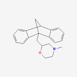 molecular formula C21H23NO B8506843 2-[(9,10-Methanoanthracen-9(10H)-yl)methyl]-4-methylmorpholine CAS No. 62686-21-9