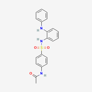 molecular formula C20H19N3O3S B8506878 2-[(4-Acetamidophenyl)sulfonylamino]phenyl aniline 