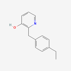 molecular formula C14H15NO B8506884 2-(4-Ethylbenzyl)-3-hydroxypyridine 