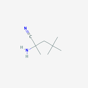 molecular formula C8H16N2 B8506893 2-Amino-2,4,4-trimethylpentanenitrile 