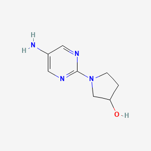 molecular formula C8H12N4O B8506916 N-(5-amino-pyrimidin-2-yl)-pyrrolidin-3-ol 
