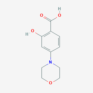 molecular formula C11H13NO4 B8506928 2-hydroxy-4-morpholin-4-yl-benzoic Acid CAS No. 404009-36-5