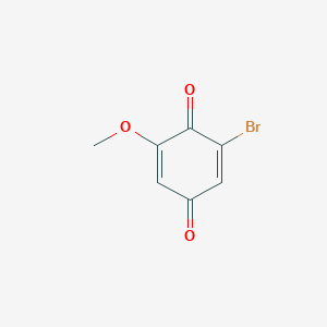 molecular formula C7H5BrO3 B8506959 2-Bromo-6-methoxy-p-benzoquinone 