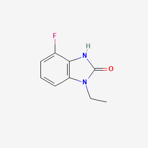 molecular formula C9H9FN2O B8507037 1-ethyl-4-fluoro-1,3-dihydro-2H-benzimidazol-2-one 