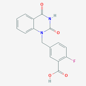 5-[[2,4-Dioxo-3,4-dihydroquinazolin-1(2H)-yl]methyl]-2-fluorobenzoic Acid