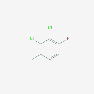 molecular formula C7H5Cl2F B8507082 2,3-Dichloro-1-fluoro-4-methylbenzene 