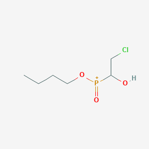 Butoxy(2-chloro-1-hydroxyethyl)oxophosphanium