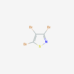 molecular formula C3Br3NS B8507092 Isothiazole, tribromo- CAS No. 71091-87-7