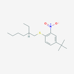 5-Tert-butyl-2-(2-ethylhexylthio)nitrobenzene