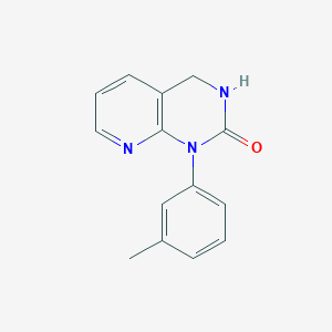 molecular formula C14H13N3O B8507113 1-(3-Methylphenyl)-3,4-dihydropyrido[2,3-d]pyrimidin-2(1H)-one CAS No. 59361-53-4