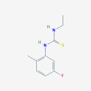 molecular formula C10H13FN2S B8507124 N-(5-fluoro-2-methylphenyl)-N'-ethylthiourea 