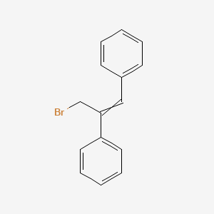 molecular formula C15H13Br B8507154 3-Bromo-1,2-diphenyl-1-propene CAS No. 70671-91-9