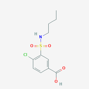 molecular formula C11H14ClNO4S B8507178 3-n-Butylsulfamoyl-4-chlorobenzoic acid 