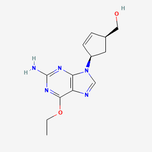 molecular formula C13H17N5O2 B8507184 [(1S,4R)-4-(2-amino-6-ethoxy-purin-9-yl)cyclopent-2-en-1-yl]methanol 