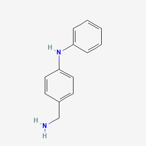 molecular formula C13H14N2 B8507190 4-(aminomethyl)-N-phenylaniline 