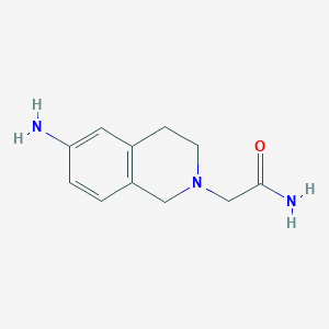 molecular formula C11H15N3O B8507228 2-(6-Amino-3,4-dihydroisoquinolin-2(1H)-yl)acetamide CAS No. 1232784-69-8