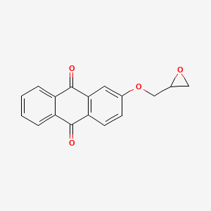 molecular formula C17H12O4 B8507245 2-[(Oxiran-2-yl)methoxy]anthracene-9,10-dione CAS No. 94009-81-1