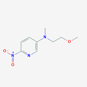 molecular formula C9H13N3O3 B8507250 (2-Methoxyethyl)-methyl-(6-nitropyridin-3-yl)-amine 