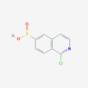 molecular formula C9H6ClNO2S B8507285 1-Chloroisoquinoline-6-sulfinic acid 