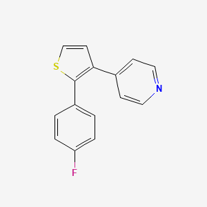 molecular formula C15H10FNS B8507310 4-[2-(4-Fluorophenyl)thiophen-3-yl]pyridine CAS No. 443685-67-4
