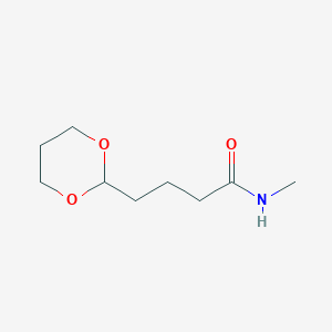 molecular formula C9H17NO3 B8507342 4-[1,3]Dioxan-2-yl-N-methyl-butyramide 