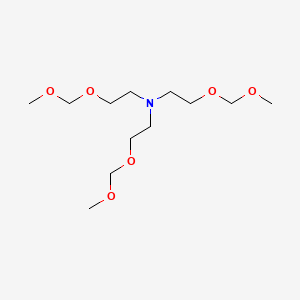 molecular formula C12H27NO6 B8507362 2-(Methoxymethoxy)-N,N-bis[2-(methoxymethoxy)ethyl]ethan-1-amine CAS No. 211919-60-7