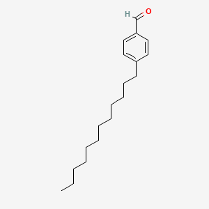 molecular formula C19H30O B8507422 Benzaldehyde, 4-dodecyl- 