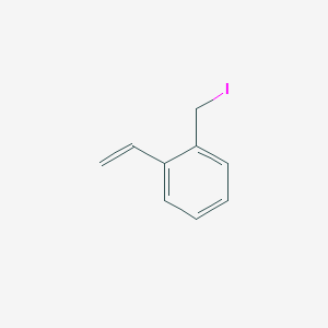molecular formula C9H9I B8507454 1-Ethenyl-2-(iodomethyl)benzene CAS No. 62606-31-9