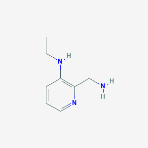 molecular formula C8H13N3 B8507512 2-(Aminomethyl)-3-ethylaminopyridine 